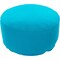 Tiwari Home 30" Sky Blue Solid Felted Cylindrical Pouf Ottoman